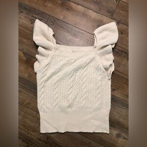 A New Day Ivory Cable Knit Sweater